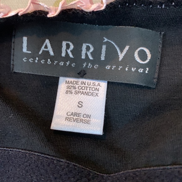 LARRIVO Emily Chemise Solid. Black. Size Small - Picture 6 of 10